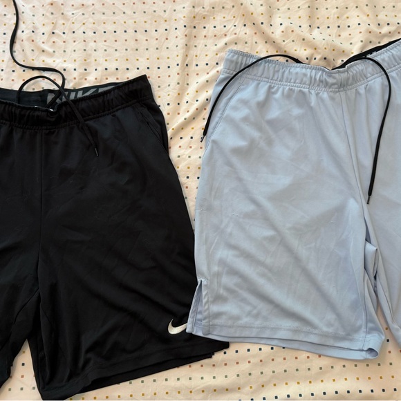 Nike Black and Light Blue Shorts - Picture 1 of 4
